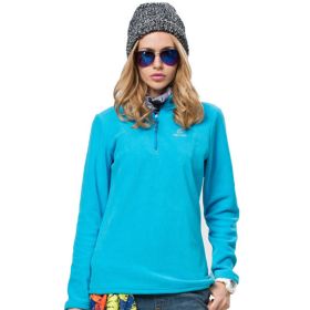 Autumn And Winter Warm Jacket Women's New Style Outdoor Women's Fleece Jacket (Option: Sky Blue-S)